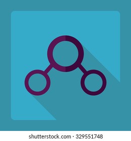 Flat modern design with shadow  Icon water