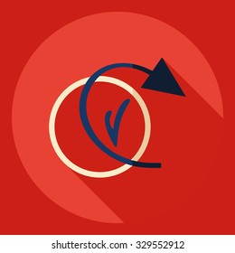 Flat modern design with shadow  Icon backup