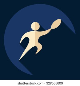 Flat modern design with shadow  Icon stick figure