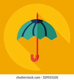 Flat modern design with shadow  Icon umbrella