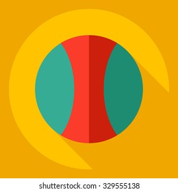 Flat modern design with shadow  Icon tennis