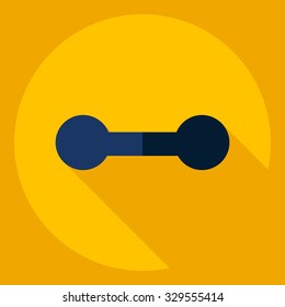 Flat modern design with shadow  Icon weight