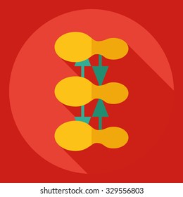Flat modern design with shadow  Icon evaporation