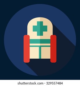 Flat modern design with shadow  Icon disabled carriage