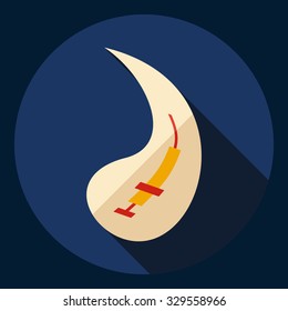 Flat modern design with shadow  Icon prick