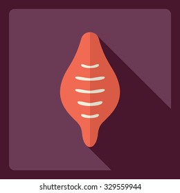 Flat modern design with shadow  Icon pasta