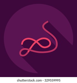 Flat modern design with shadow  Icon pasta