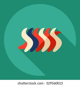 Flat modern design with shadow  Icon pasta
