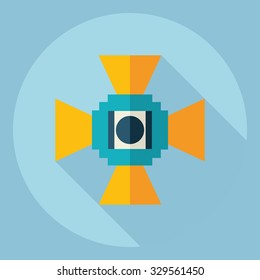 Flat modern design with shadow  Icon camera