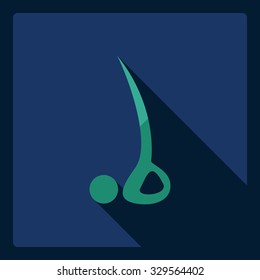 Flat modern design with shadow  Icon stick figure 