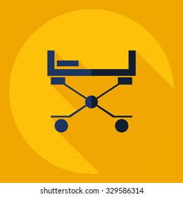 Flat modern design with shadow  Icon barrow