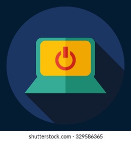 Flat modern design with shadow  Icon phone