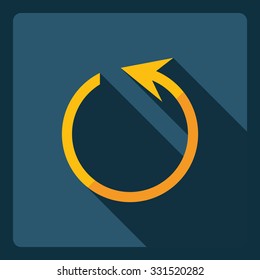 Flat modern design with shadow  Icon iteration