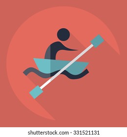 Flat modern design with shadow  Icon stick figure