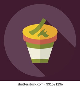 Flat modern design with shadow  Icon  noodles