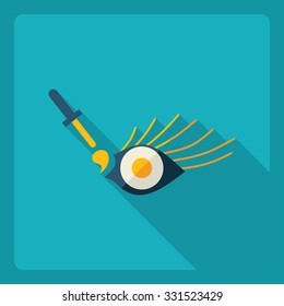 Flat modern design with shadow  Icon Eye drops
