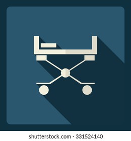 Flat modern design with shadow  Icon barrow