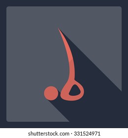 Flat modern design with shadow  Icon stick figure 