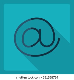 Flat modern design with shadow  Icon at