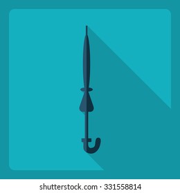 Flat modern design with shadow  Icon umbrella