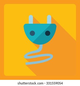 Flat modern design with shadow  Icon adapter