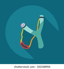 Flat modern design with shadow  Icon slingshot
