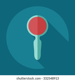 Flat modern design with shadow  Icon loupe
