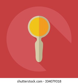 Flat modern design with shadow  Icon loupe