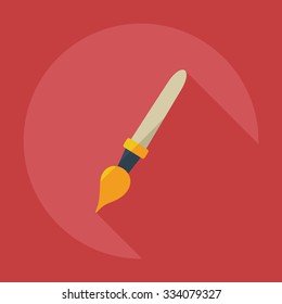 Flat modern design with shadow  Icon brush