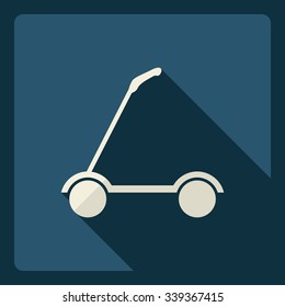 Flat modern design with shadow  Icon bike