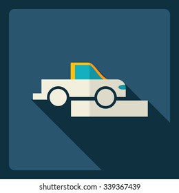 Flat modern design with shadow  Icon pickup
