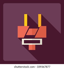 Flat modern design with shadow  Icon adapter