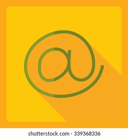 Flat modern design with shadow  Icon at