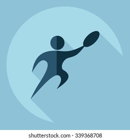 Flat modern design with shadow  Icon stick figure