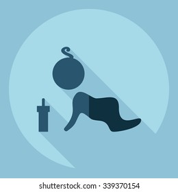 Flat modern design with shadow  Icon babies