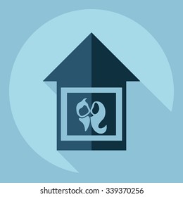 Flat modern design with shadow  Icon babies