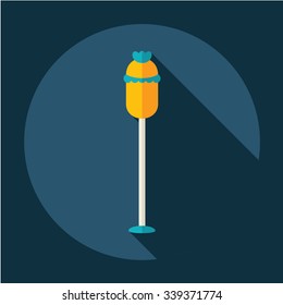 Flat modern design with shadow Icon  pole