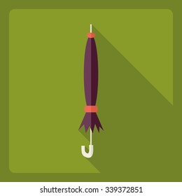 Flat modern design with shadow  Icon umbrella