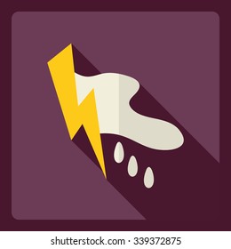 Flat modern design with shadow  Icon storm