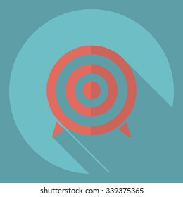 Flat modern design with shadow  Icon target