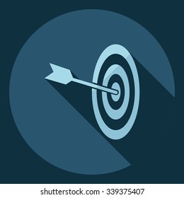 Flat modern design with shadow  Icon target