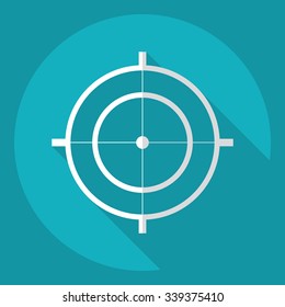 Flat modern design with shadow  Icon sight