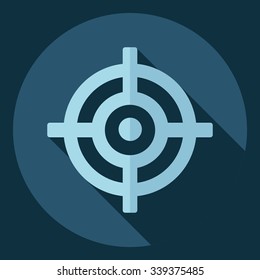 Flat modern design with shadow  Icon sight