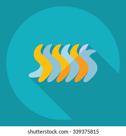 Flat modern design with shadow  Icon pasta