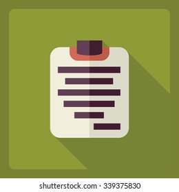 Flat modern design with shadow  Icon form