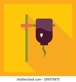 Flat modern design with shadow  Icon enema