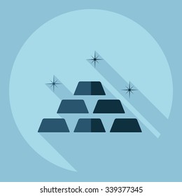 Flat modern design with shadow  Icon Casino Jackpot