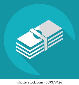 Flat modern design with shadow  Icon Casino Jackpot