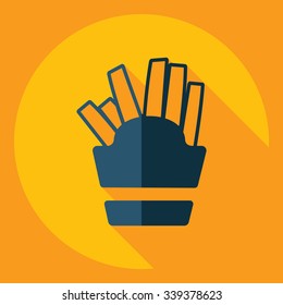 Flat modern design with shadow  Icon potato