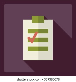  Flat modern design with shadow  Icon notebook